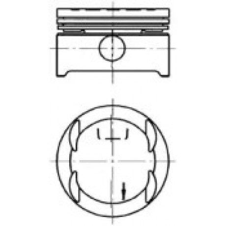 Поршень OPEL 79.5 1.6I 16V X16XE/X16XEL (пр-во KS)