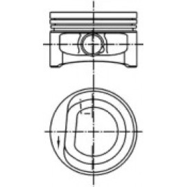 Поршень VAG 77,01 1,2i 3cyl. (вир-во KS)