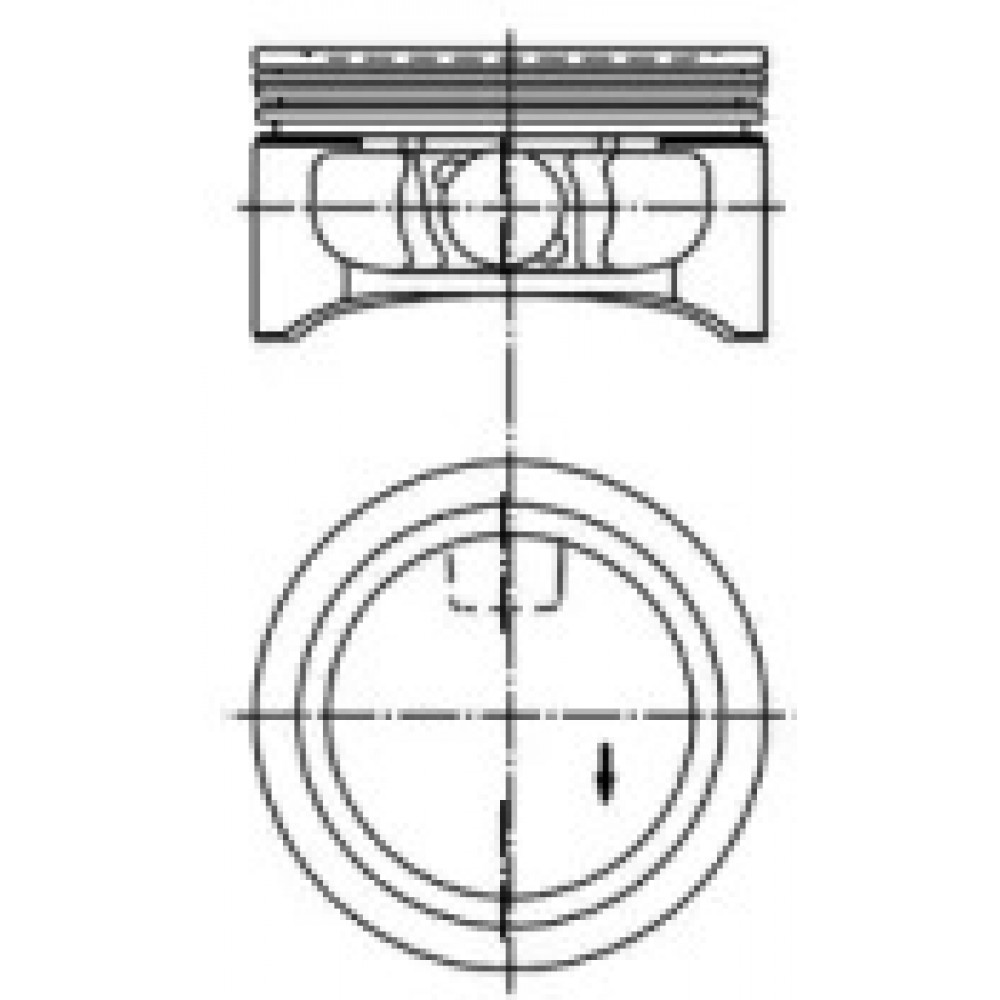 Поршень OPEL 86,25 2,2i 16V Z22SE (пр-во KS)