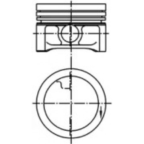 Поршень SMART 63.75 M160 (пр-во KS)