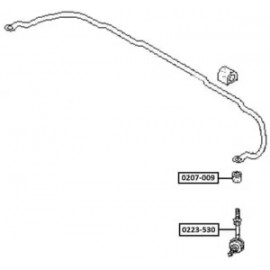 Тяга стабілізатора передня (Вир-во FEBEST)