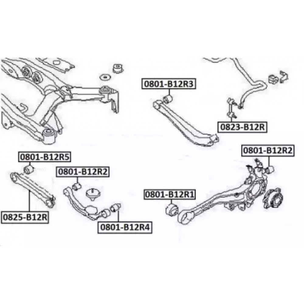 Рычаг SUBARU IMPREZA, LEGACY 98-11 зад. мост (Пр-во FEBEST)