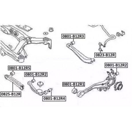 Рычаг SUBARU IMPREZA, LEGACY 98-11 зад. мост (Пр-во FEBEST)