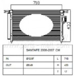 Конденсер кондиціонера (вир-во Parts-Mall) 