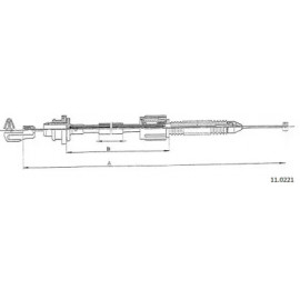 Трос ручного тормоза FIAT UNO (пр-во Adriauto)
