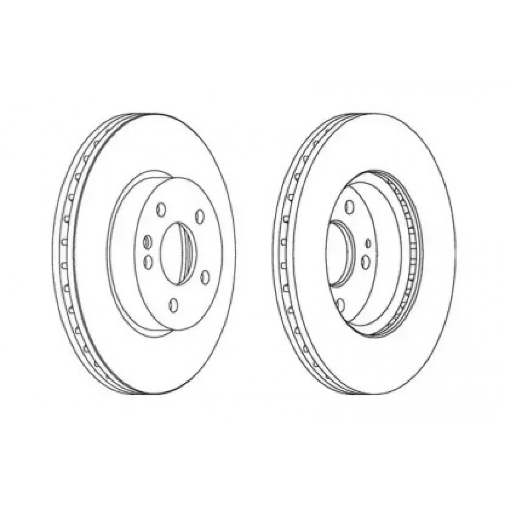 Диск тормозной MB VITO передн., вент. (пр-во Jurid)