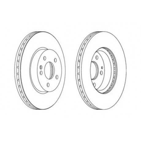 Диск тормозной MB VITO передн., вент. (пр-во Jurid)