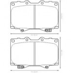Колодка торм. диск. TOYOTA LAND CRUISER (_J7_), LAND CRUISER 100 (_J10_) передн. (пр-во Jurid)  Колодка торм. диск. TOYOTA LAND CRUISER (_J7_), LAND CRUISER 100 (_J10_) передн. (пр-во Jurid)