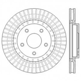 Диск тормозной NISSAN QASHQAI передн. (пр-во Jurid)