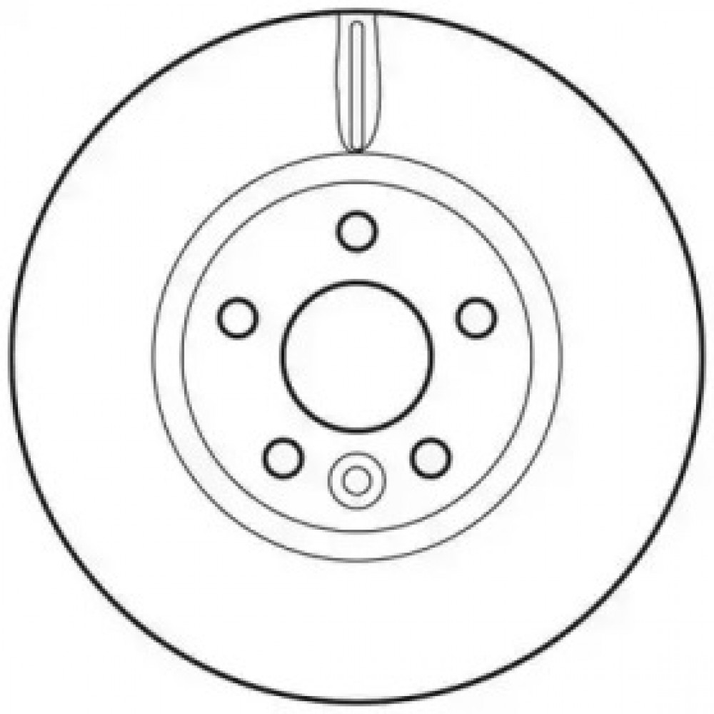 Диск тормозной FORD GALAXY, MONDEO передн., вент. (пр-во Jurid)