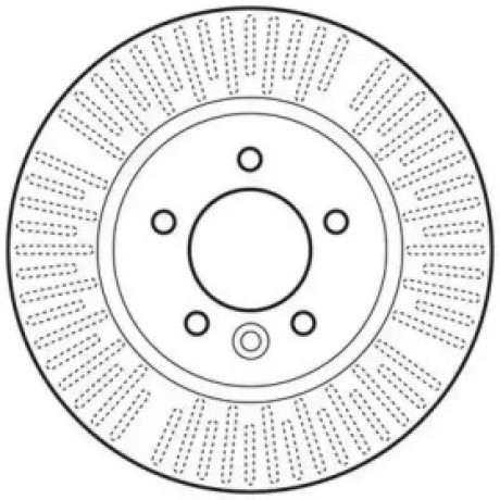 Диск тормозной LANDROVER DISCOVERY 04-, RANGE ROVER 05- передн. (пр-во Jurid)