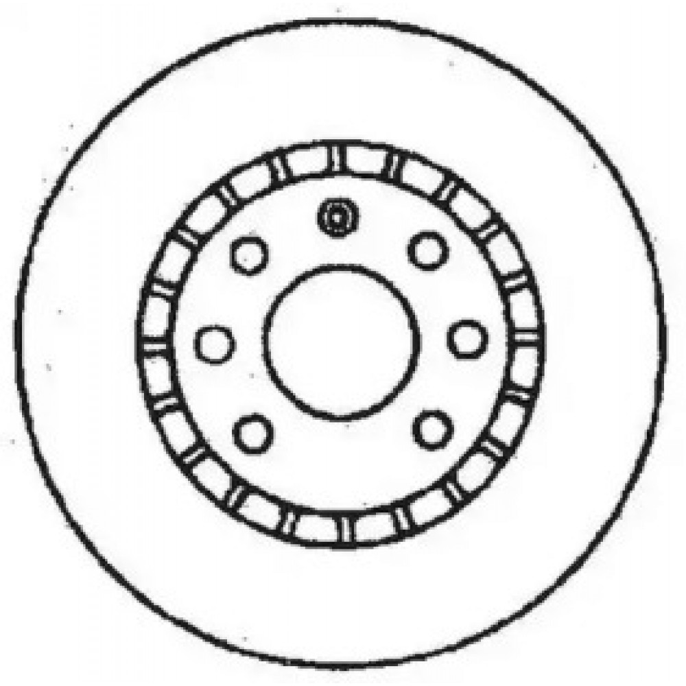 Диск тормозной DAEWOO LANOS R14 передн. (пр-во Jurid)