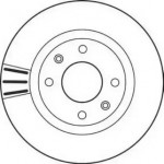 Диск тормозной CITROEN C3, C4, PEUGEOT 207 передн., вент. (пр-во Jurid)  Диск тормозной CITROEN C3, C4, PEUGEOT 207 передн., вент. (пр-во Jurid)