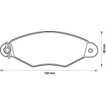 Колодка торм. диск. CITROEN XSARA, RENAULT KANGOO (KC0/1_) передн. (пр-во Jurid)  Колодка торм. диск. CITROEN XSARA, RENAULT KANGOO (KC0/1_) передн. (пр-во Jurid)
