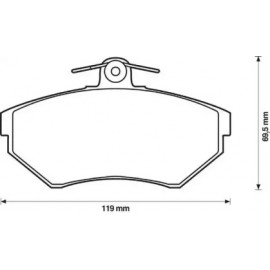 Колодки дискового гальма (вир-во Jurid)