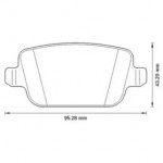 Колодка торм. диск. FORD KUGA задн. (пр-во Jurid)  Колодка торм. диск. FORD KUGA задн. (пр-во Jurid)