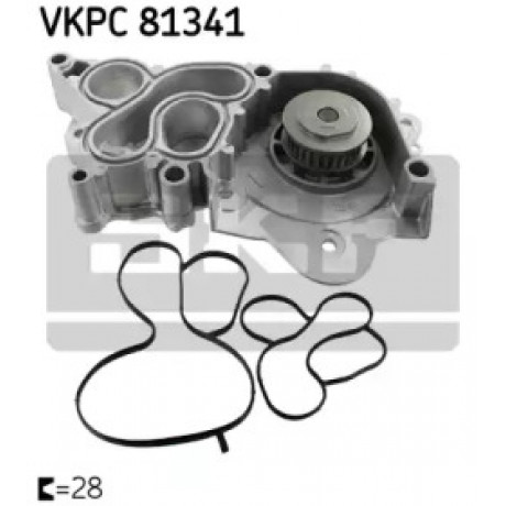 Водяной насос SKODA OCTAVIA III (5E3, NL3, NR3) 1.4 TSI 2012 -  (Пр-во SKF)