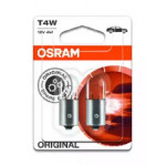 Лампа допоміжн. освітлення Т4w 12v 4w Ва9s (2 шт) blister (вир-во OSRAM) 