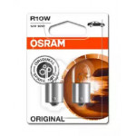 Лампа допоміжн. освітлення R10w 12v 10w Ва15s (2 шт) blister (вир-во OSRAM) 