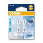 Лампа Софітні вспомогат. освітлення C10W 12V 10W SV8.5-8 (2 шт) blister  (вир-во OSRAM) 