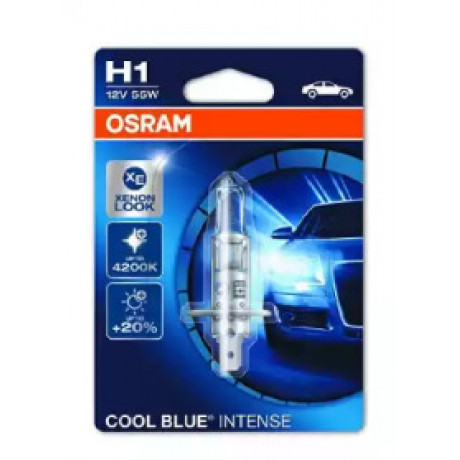 Лампа фарна H1 12V 55W P14,5s COOL BLUE (1 шт) blister (вир-во OSRAM)