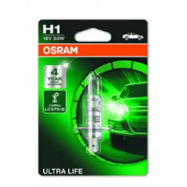 Лампа фарна H1 12V 55W P14,5s ULTRA LIFE 1шт.blister (пр-во OSRAM)