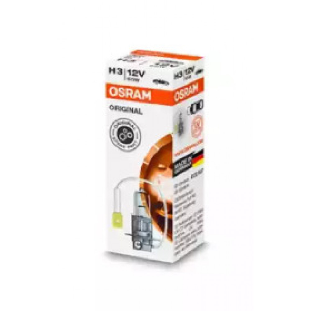 Лампа фарная H3 12V 55W PК22s (пр-во OSRAM)