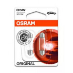Лампа софітних допоміж. освітлення C5W 12V 5W SV8.5-8 (2 шт) blister (вир-во OSRAM) 