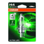 Лампа фарна H4 12V 60/55W P43t ULTRA LIFE 1шт.blister (пр-во OSRAM) 