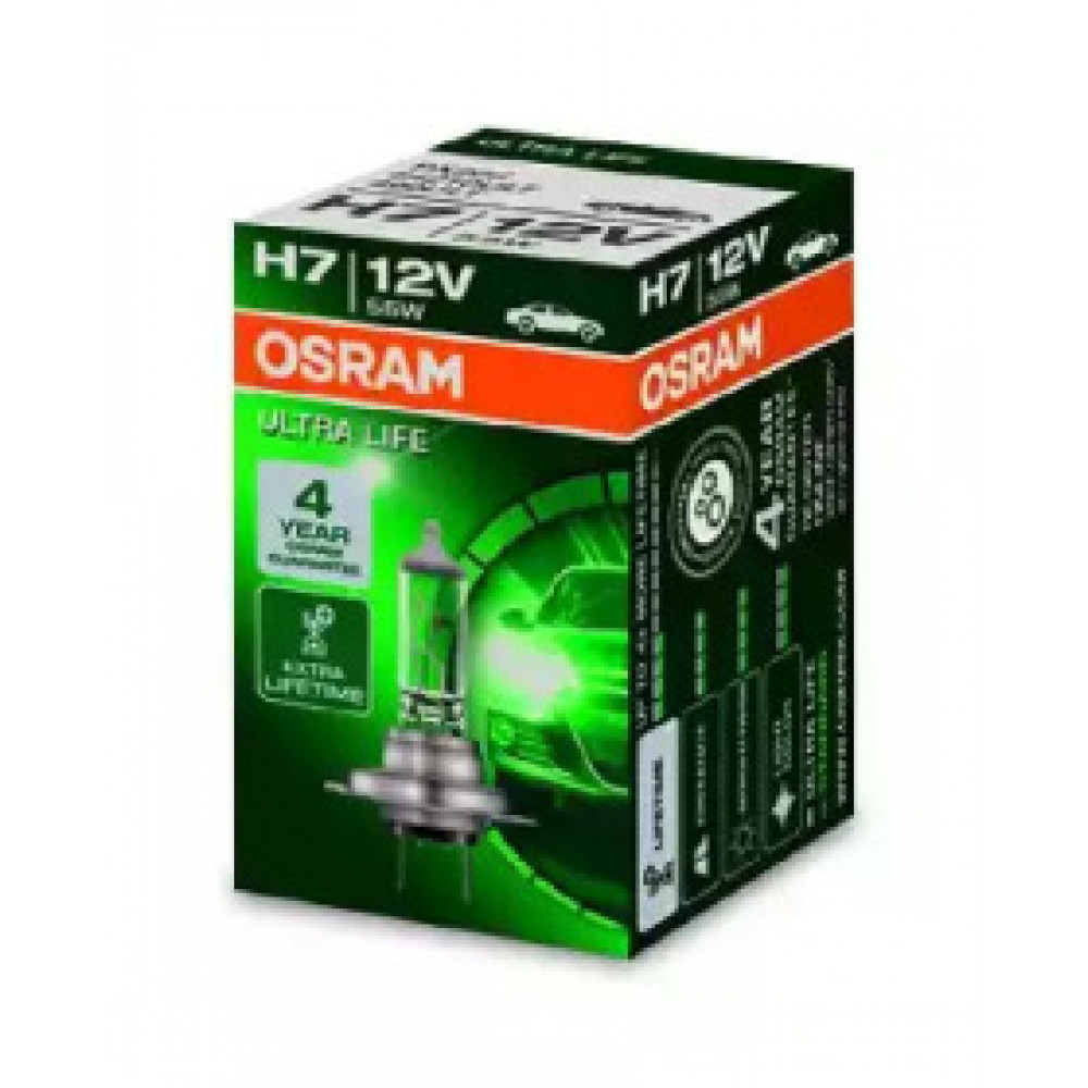 Лампа фарна H7 12V 55W PX26d ULTRA LIFE (пр-во OSRAM)