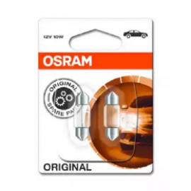 Лампа софітних допоміж. освітлення C10W 12V 10W SV8.5-8 (2 шт) blister (вир-во OSRAM)  Лампа софітних допоміж. освітлення C10W 12V 10W SV8.5-8 (2 шт) blister (вир-во OSRAM)