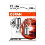 Лампа допоміжн. освітлення Р21/4w 12v 21/4w Ваz15d (2 шт) blister (вир-во OSRAM) 