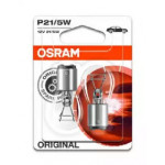 Лампа допоміжн. освітлення P21/5w 12v 21/5w Bay15d (2шт.) blister (вир-во OSRAM) 