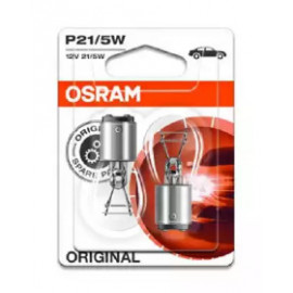 Лампа допоміжн. освітлення P21/5w 12v 21/5w Bay15d (2шт.) blister (вир-во OSRAM)  Лампа допоміжн. освітлення P21/5w 12v 21/5w Bay15d (2шт.) blister (вир-во OSRAM)