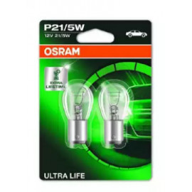 Лампа накалу P21/5W12V 21/5W BAY15d Ultra Life (Blister 2шт (вир-во OSRAM)  Лампа накалу P21/5W12V 21/5W BAY15d Ultra Life (Blister 2шт (вир-во OSRAM)