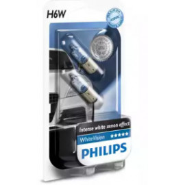 Лампа розжарювання H6WWhiteVision12V 6W BAX9s (вир-во Philips)