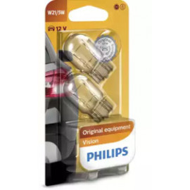 Лампа накалу W21/5W 12V W3x16q  2шт bliste VISION (вир-во Philips)