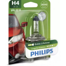 Лампа накалу H4 12V 60/55W  P43t-38 LongerLife Ecovision (вир-во Philips)  Лампа накалу H4 12V 60/55W  P43t-38 LongerLife Ecovision (вир-во Philips)