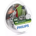 Лампа накалу H4 12V 60/55W  P43t-38 LongerLife Ecovision (вир-во Philips) 