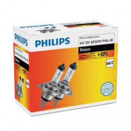 Лампа накалу H4 12V 60/55W P43t-38 Vision +30 (вир-во Philips)  Лампа накалу H4 12V 60/55W P43t-38 Vision +30 (вир-во Philips)