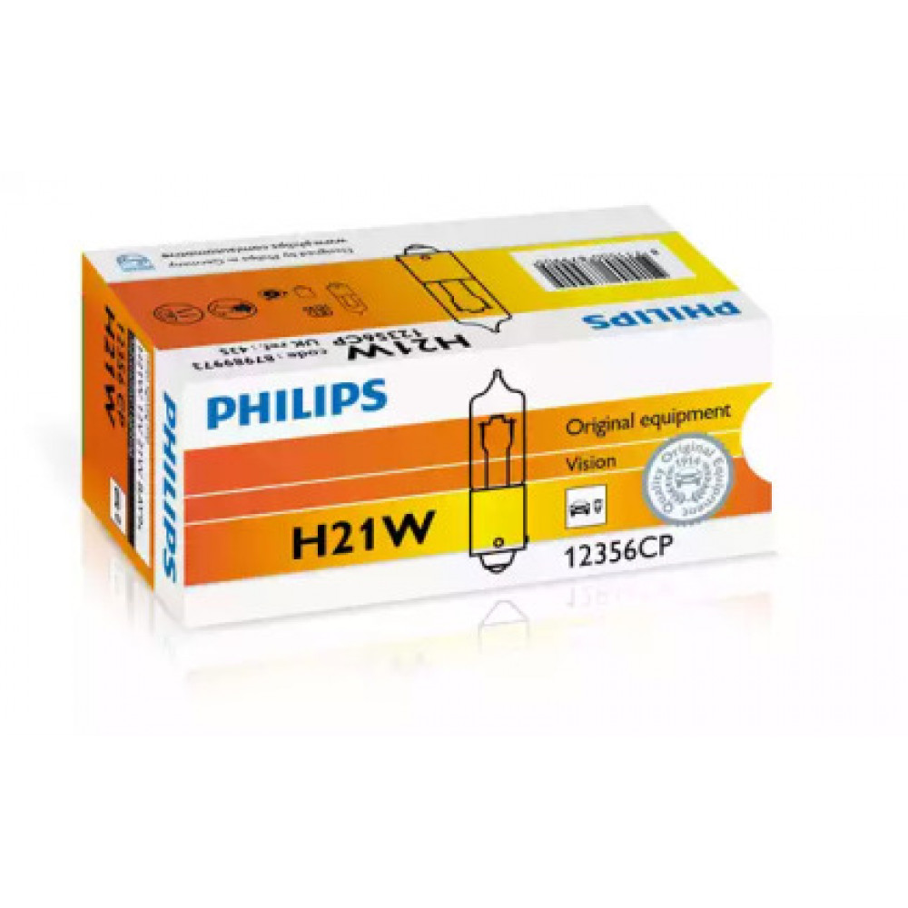 Лампа накаливания H21W 12V 21W BAY9s (пр-во Philips)