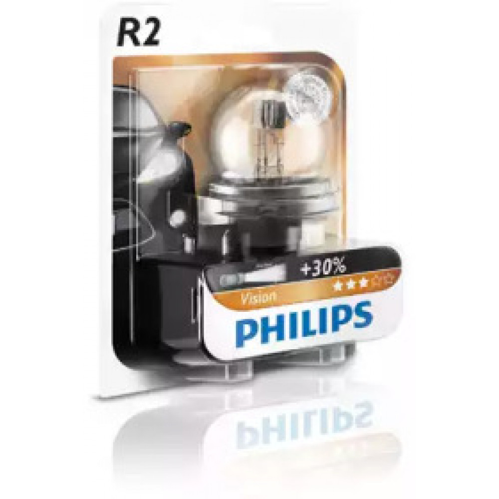Лампа накаливания R2 12V 45/40W P45t-41 STANDARD 1шт blister (пр-во Philips)