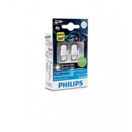 Лампа накаливания W5W, 0.9W, 12V, w2.1x9.5d, 4000 К, X-tremeVision LED (пр-во Philips)