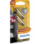 Лампа накалу T10,5X43 12V 10W SV 8,5 Festoon 2шт blister (вир-во Philips) 