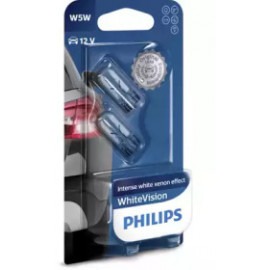 Лампа накаливания W5W WhiteVision 12V 5W W 2,1X9,5d (пр-во Philips)