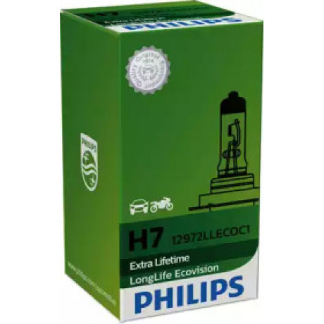 Лампа 12V 55W PX26d H7 LongerLife Ecovision (вир-во Philips)