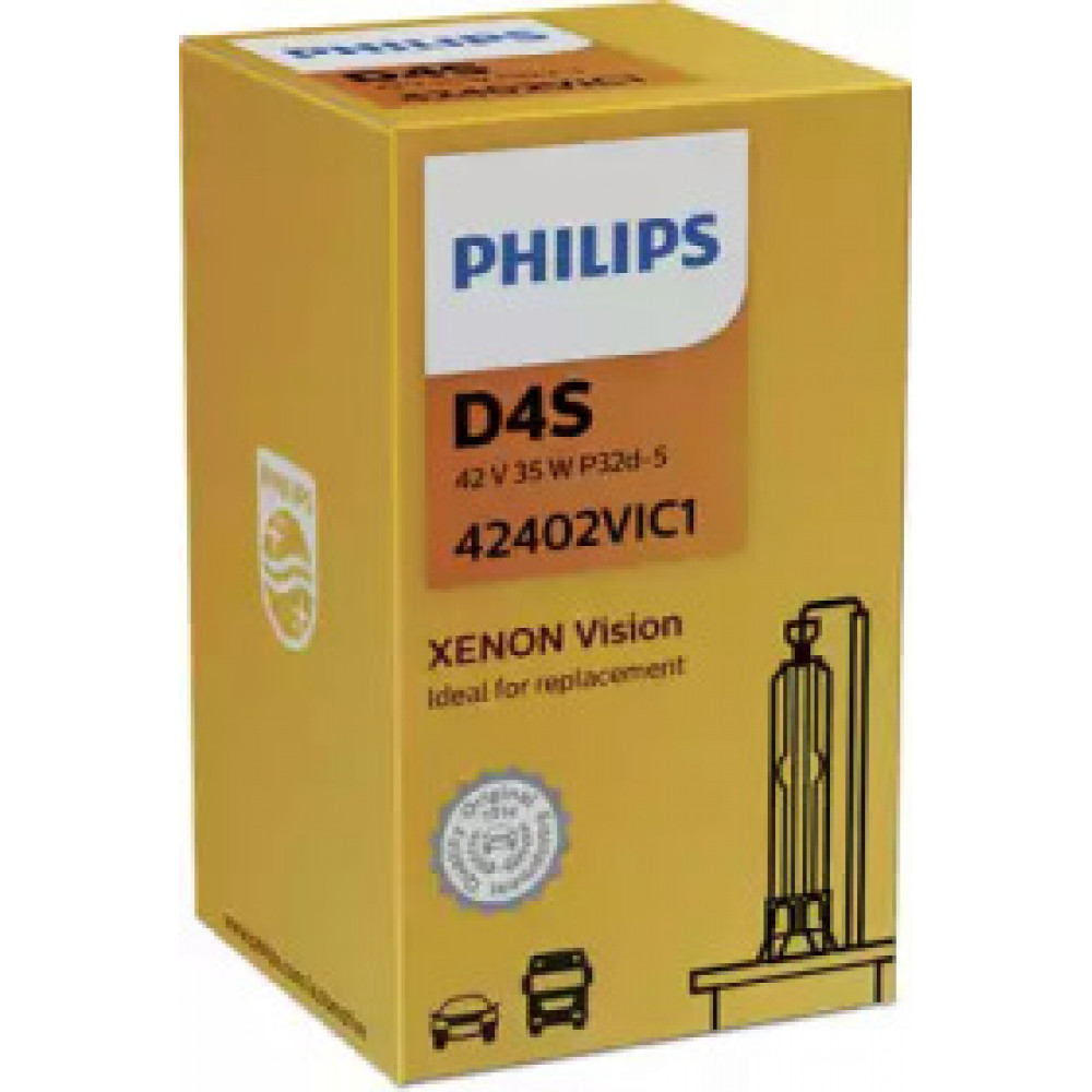 Лампа ксеноновая D4S Vision 42В, 35Вт, PK32d-5 4100К (пр-во Philips)