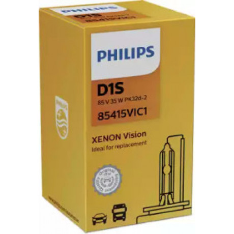 Лампа ксеноновая D1S Vision 85В, 35Вт, PK32d-2 4600К (пр-во Philips)