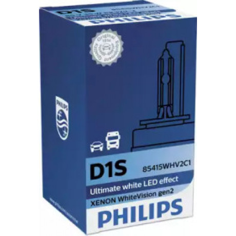 Лампа ксеноновая D1S 85V 35W P32d-3 WhiteVision gen2 5000K (пр-во Philips)