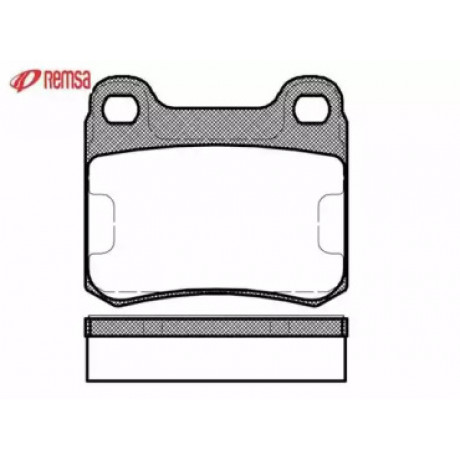 Колодка торм. диск. MB 190 (W201), C-CLASS (W202) задн. (пр-во REMSA)